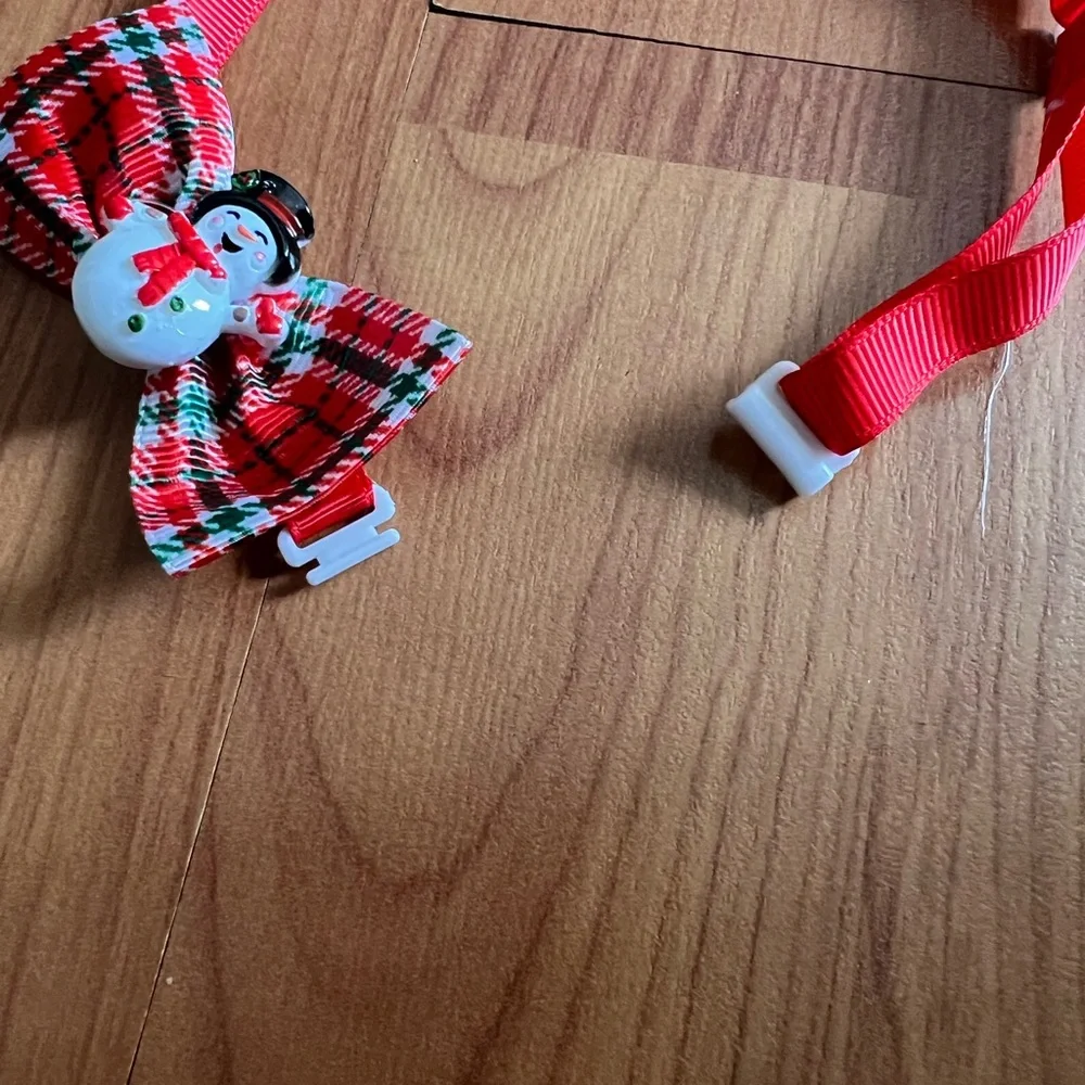 Merry Christmas snowman cat/dog collar